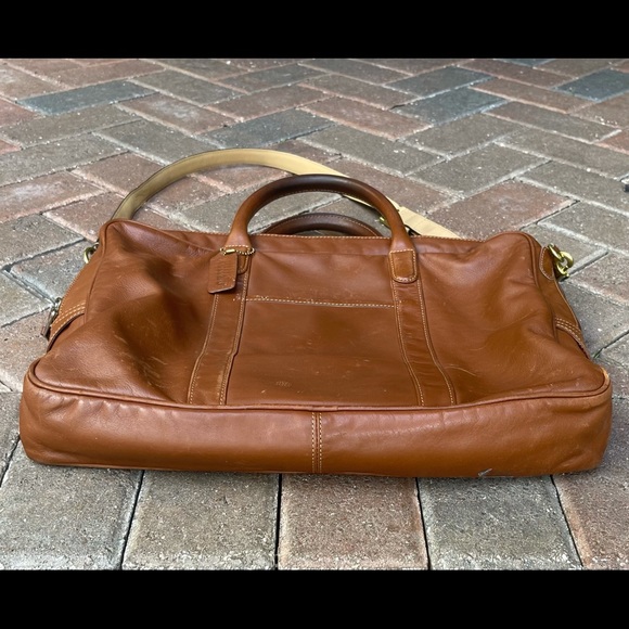 Coach brown leather soft briefcase - Picture 3 of 9